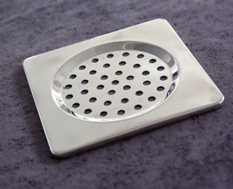 One Piece Stainless Steel Square Floor Drain