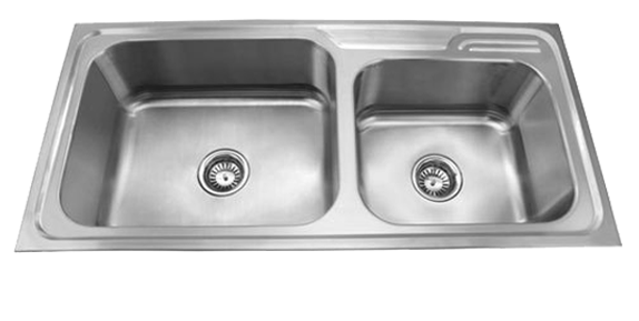 Top Mount Double Bowl Stainless Steel Kitchen Sinks